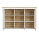 image 2 of Celesto 3 Door Display Top Unit in White and Oak