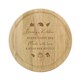 image 1 of Personalised Autumn Wooden Chopping Board Brown