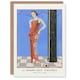 image 1 of George Barbier Art Card Blue Room of Arthenice Vintage Fashion