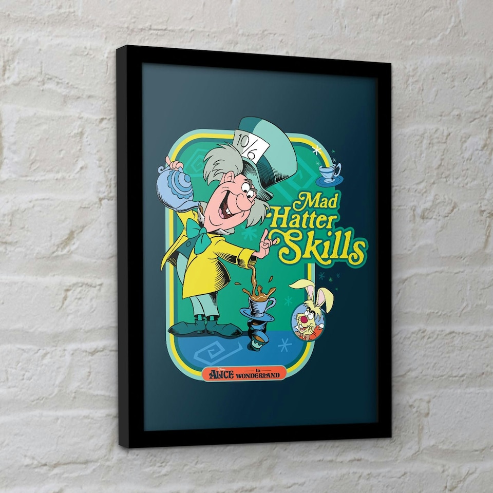 image 1 of Disney Storybook Time (Mad Hatter Skils) Framed 30x40cm Print