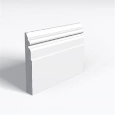 Pack of 20 (Total 20 Units) - Moisture Resistant MDF Primed Empire Skirting Board - 18mm (T) x 119mm (H) x 3050mm (L)