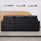 image 9 of Milano 3 Seater L Shape Pullout Sofa Bed with Deep Storage Compartment & Reversible Chaise Cream | Beige
