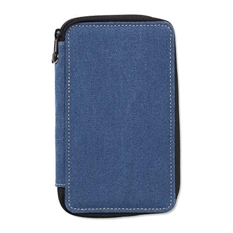 image 1 of Canvas Pencil and Accessory Case - 48 pencil capacity Brown