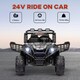 image 3 of AIYAPLAY 2 Seater 24V Kids Electric Car w/ Remote Control, Black