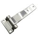 image 2 of 2pk 145mm Strap Hinge Stainless Steel Locker Door Hatch 316 Marine Grade Silver