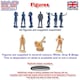 image 2 of Trackside Unpainted Figures Scenery Display 3 x Figures Set 77 New 1:32 WASP