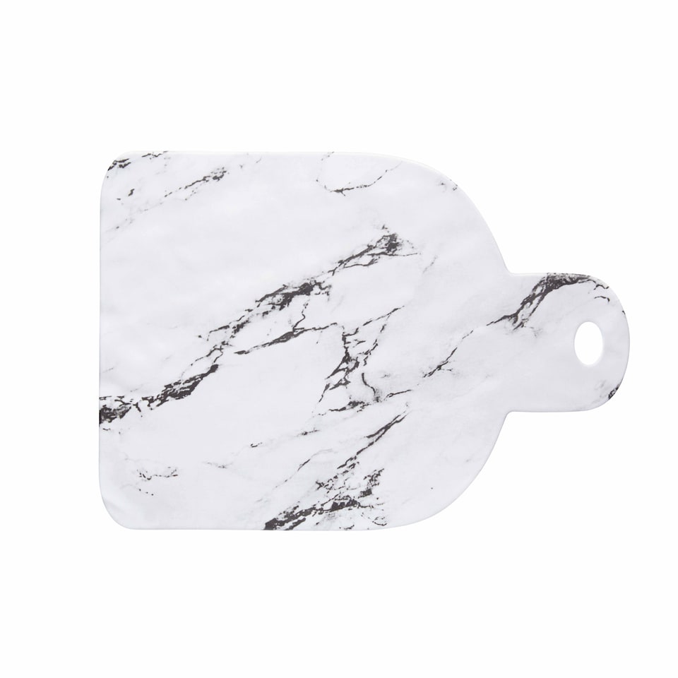 KitchenCraft Serving Platter Marble Effect 34.5x16.5cm
