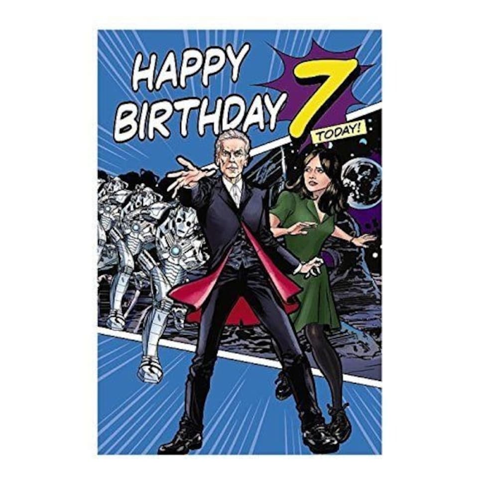 image 1 of 7th Birthday 3D Holographic Doctor Who Card