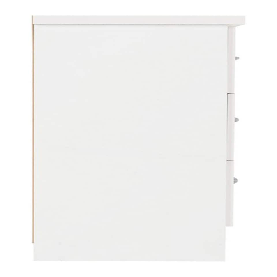 image 1 of Nevada 3 Drawer Chest - L40 x W81 x H70.5 cm - White Gloss