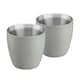 image 10 of Set of 2 Stainless Steel Espresso Coffee Cups – 90ml Double Wall Insulated Mini Drinking Mugs | Blue | Blue | 2