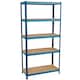 image 10 of Home Vida 5 Tier Garage Shelf Heavy Duty Boltless Shelving Storage Unit, Blue