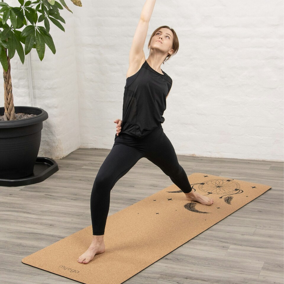 image 1 of Myga Dream Catcher Extra Large Cork Yoga Mat