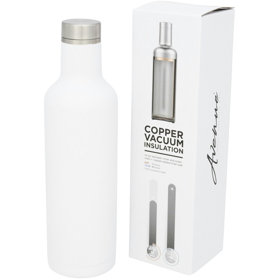 image 1 of Avenue Pinto Copper Vacuum Insulated Bottle - White - One Size