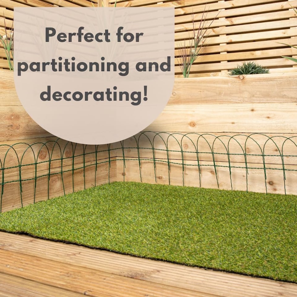 image 1 of Marco Paul 10m x 0.25m PVC Coated Border Fence - Green