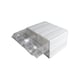 image 3 of White Stackable Plastic Storage Drawers L203xW135xH79mm with Removable Compartments