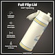 image 4 of NFL x Sports, Vacuum Insulated Steel Bottle, Series, 750ml (24oz) | Cream | NFL Throwback Chargers | One Size