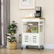 image 2 of HOMCOM Rolling Kitchen Island Trolley Utility Cart on Wheels