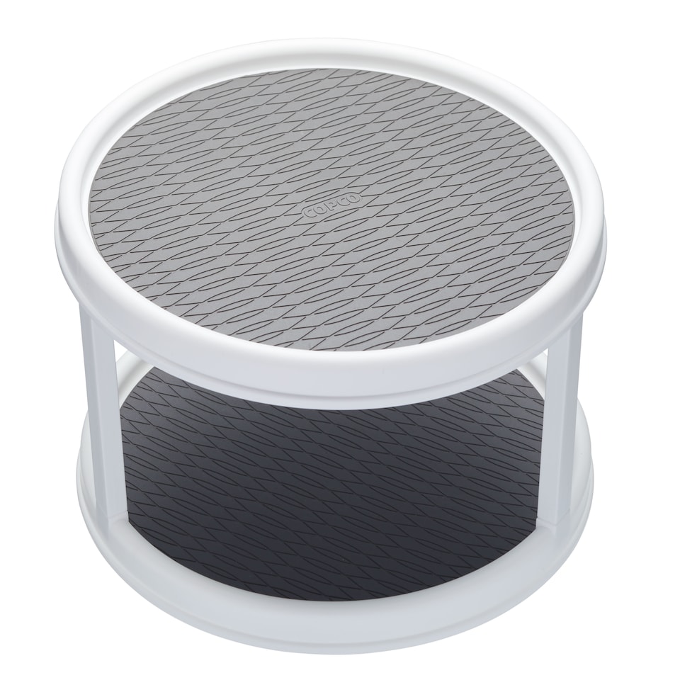 image 1 of Copco 2-Tier Lazy Susan Rotating Cupboard Organiser