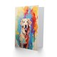 image 2 of Cream Golden Retriever Lover Pet Portrait Dog Art Card