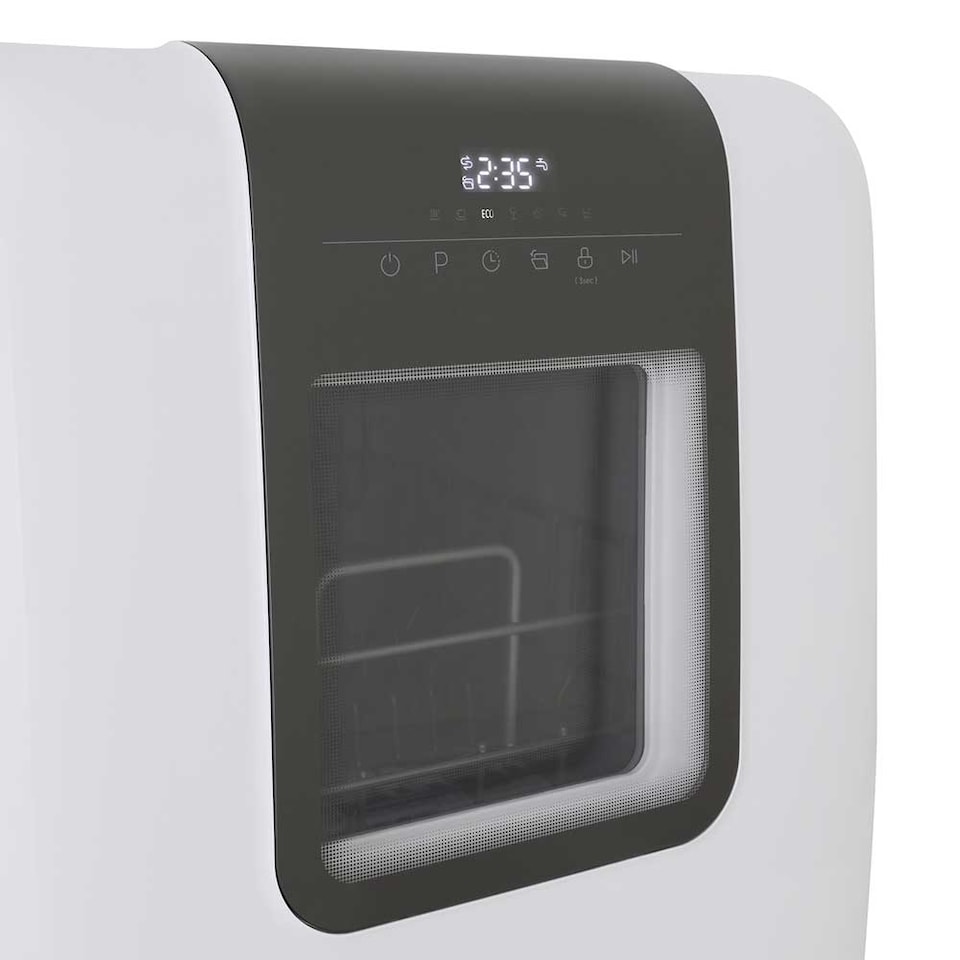 image 1 of Cookology 3 Place Setting Table Top Dishwasher in Compact Mini Size - MCDW3BK White