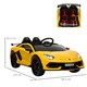image 7 of HOMCOM Lamborghini SVJ 12V Ride-On Car w/ Lights Music Remote 3-8 Yrs Yellow