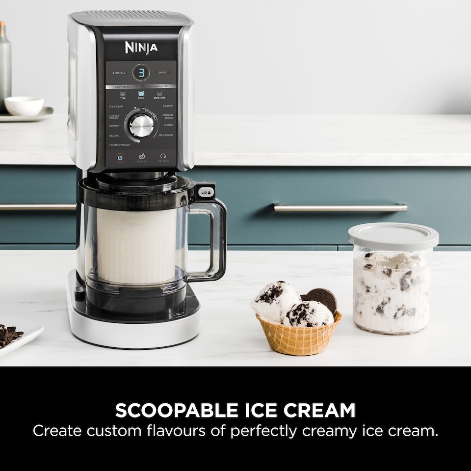 image 1 of Ninja CREAMi Deluxe 10-in-1 Ice Cream and Frozen Drink Maker NC501UK
