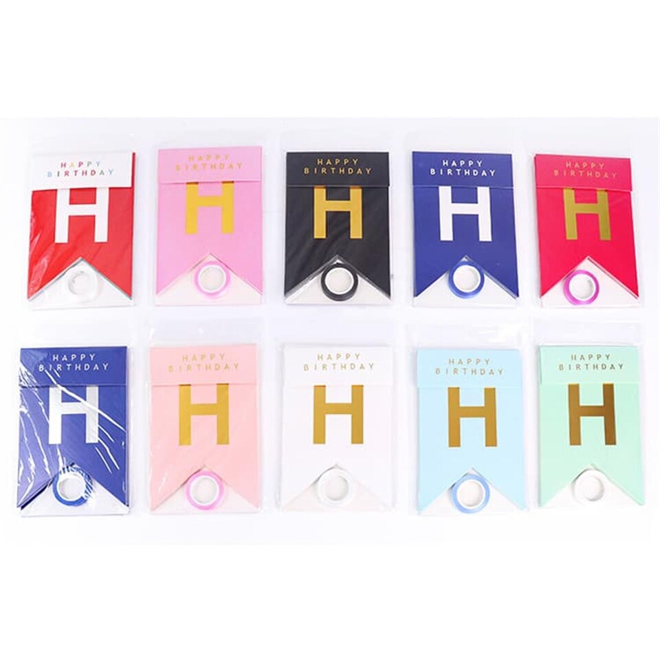 image 1 of Happy Birthday Party Banner Red