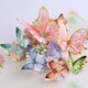 image 2 of Peach Butterfly and Flowers 3D Pop Up Greeting Card