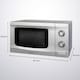 image 2 of Russell Hobbs Manual Microwave 700W 20 Litre with Defrost Setting Silver AMM2001S-M