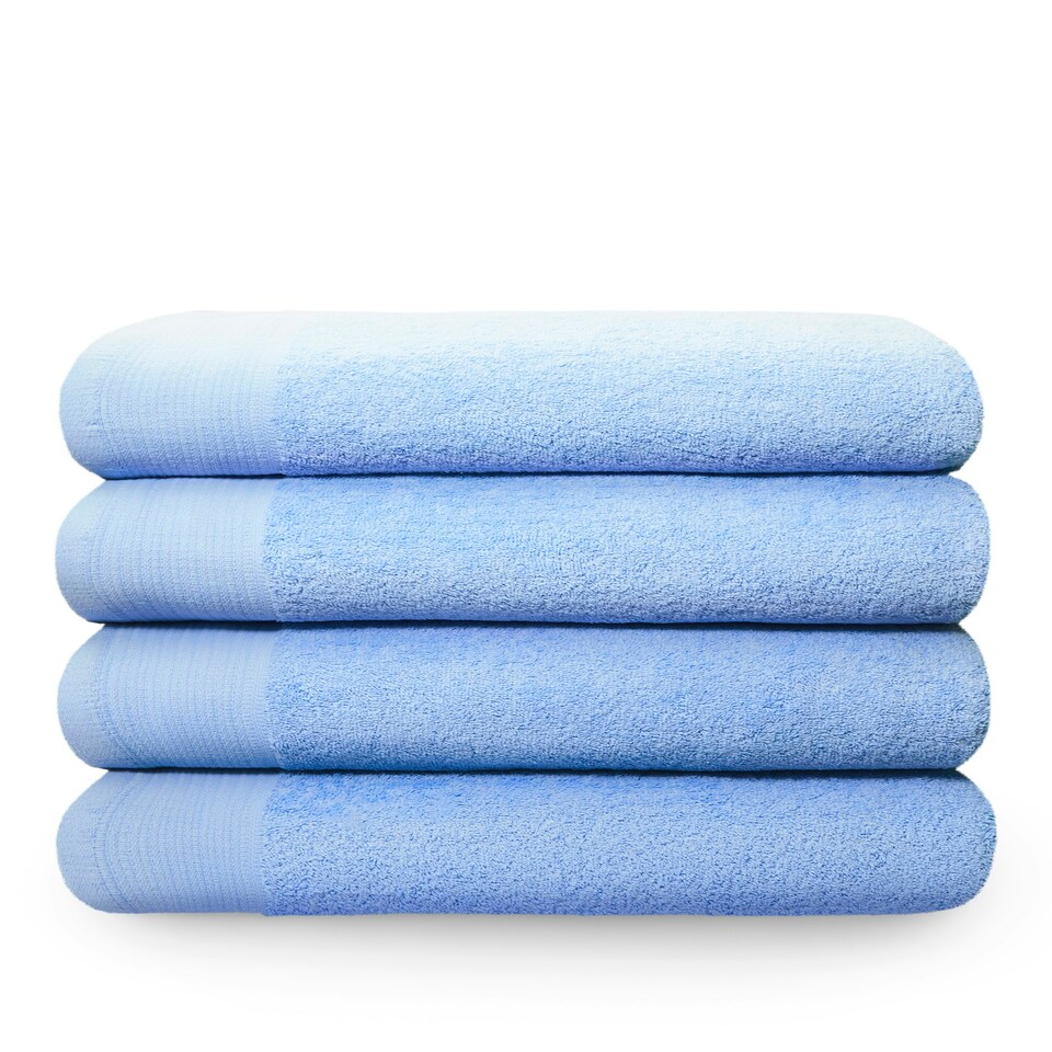 image 1 of Chatsworth Pure Cotton Bath Super Sheets Super Soft and Absorbant Blue | Extra large bath sheet