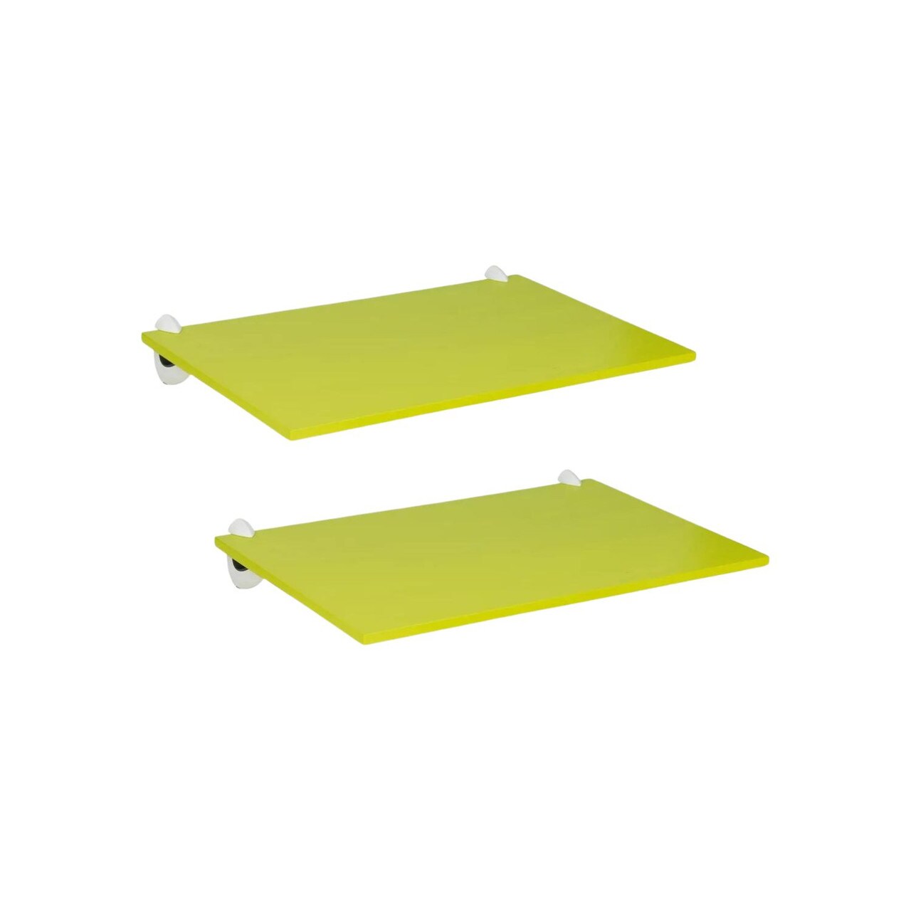 Modern SlimLine Floating Shelves with Screws & Shelf Clip Green Green & Set of 2 2