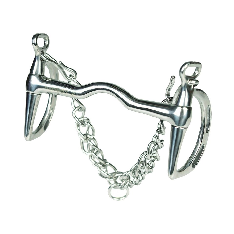 Lorina Uttoxeter Slotted Kimblewick - Silver - 5.5in
