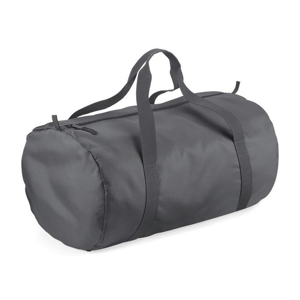 BagBase Packaway Barrel Bag / Duffle Water Resistant Travel Bag (32 Litres) - Graphite Grey/ Graphite Grey - One Size