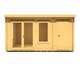 image 1 of Elm 10 x 14 Feet Log Cabin in 19 mm Logs - L424.5 x W317.3 x H213.7 cm Brown