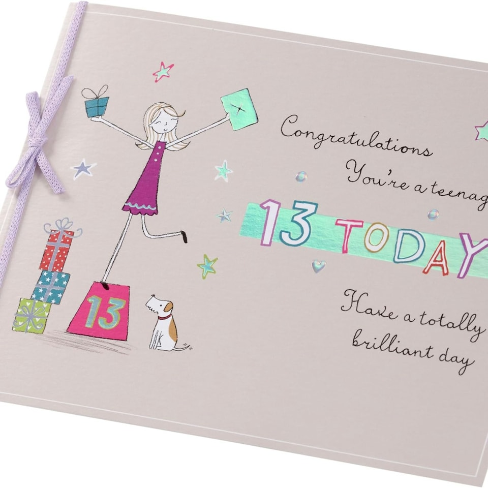 image 1 of Sweet Design 13th Birthday Card