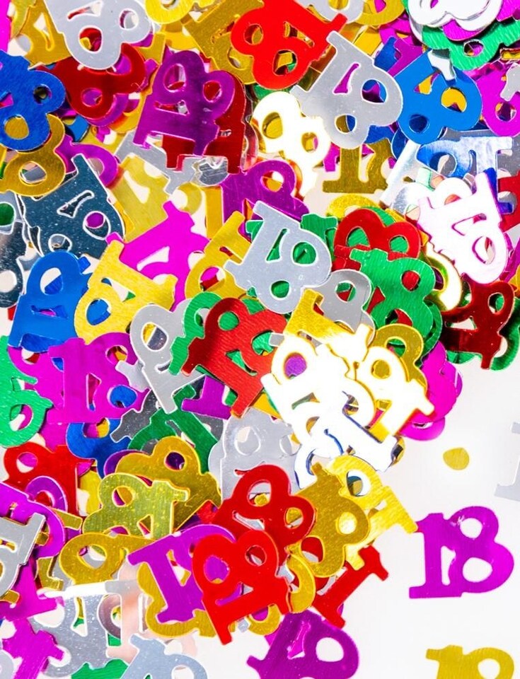 image 1 of 14g 18th Multi-Colour Confetti