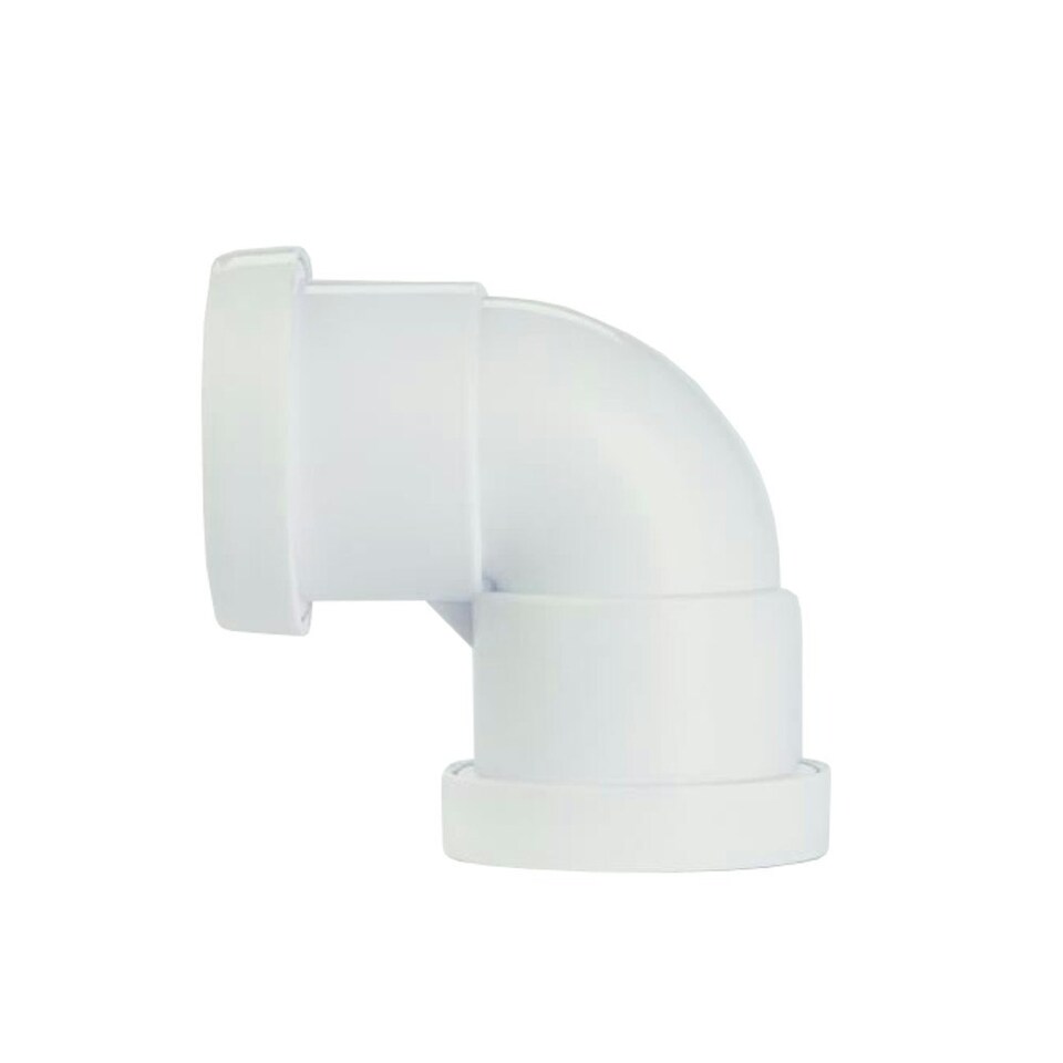 Make Push-fit 90 Bend - White - One Size