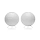 image 1 of Auraglow Rice Paper LED Table Lamps - Round | White