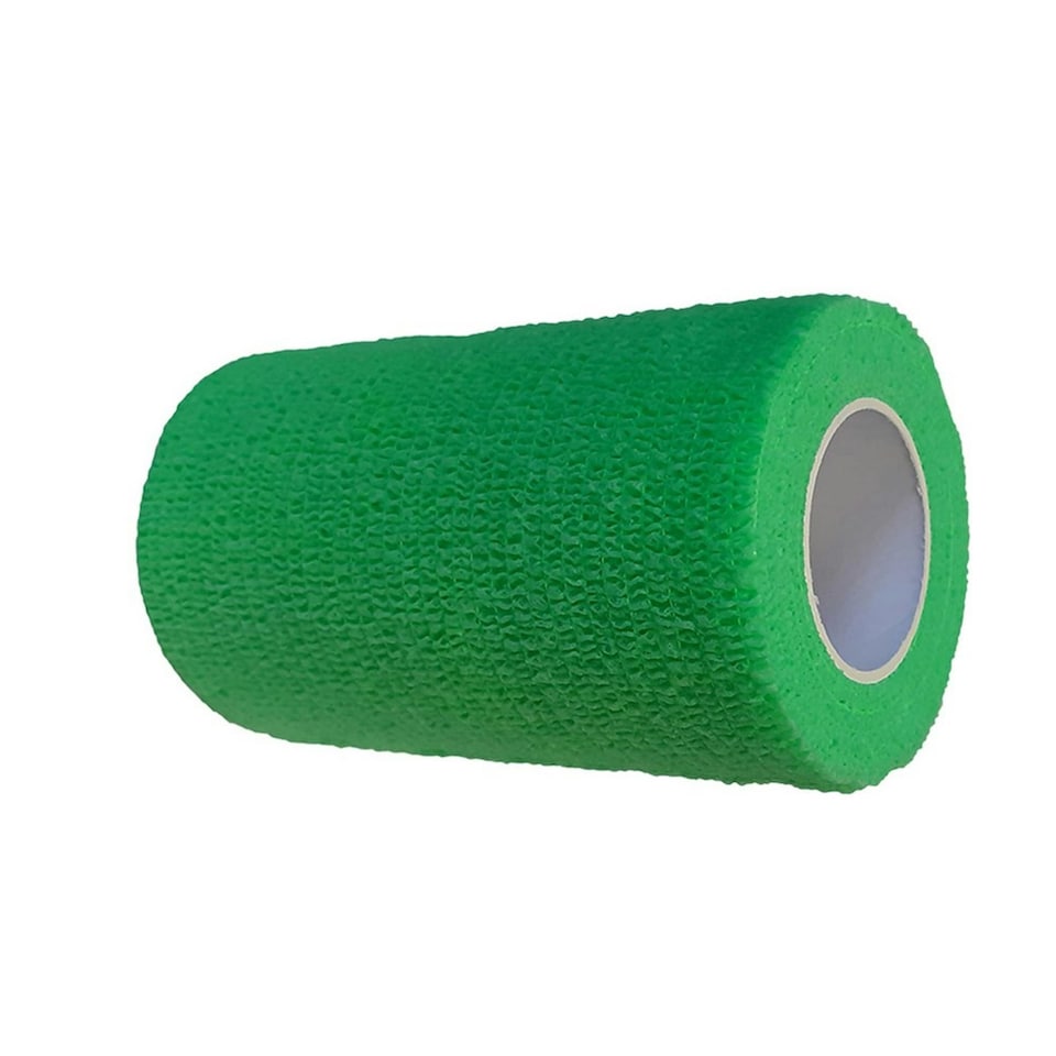 image 1 of Shires Horses Cohesive Bandages (Pack of 12) - Lime Green - 2m x 10cm
