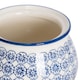image 4 of Nicola Spring Hand-Printed Sugar Bowl - 10cm - Navy | Blue | Blue