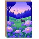 image 1 of Wildflower Meadow Deer Purple Forest Graphic Birthday Greeting Card