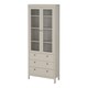 image 3 of Madrid China Cabinet 2 Glass Doors with 3 Drawers in Cashmere N/A