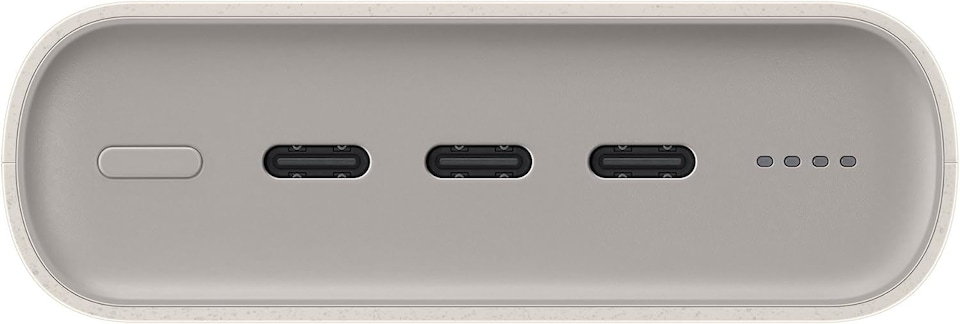 image 1 of Samsung 20000mAh 45W 3 USB C Port Super Fast PD Battery Pack Beige - EB-P4520XUEGEU