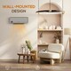 image 9 of HOMCOM Wall Downflow Heater 2 Heat and Fan 1000W2000W, Electric Space Heater with Timer Remote Oscillating, for Bedroom Home Office, Grey