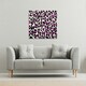 image 2 of Pink Fluffy Leopard (Canvas Print) 77 x 77 x 4cm
