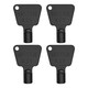 image 1 of Triangle Utility Key, Gas & Electric Meter Key with Triangular Socket - 4pcs