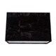 image 1 of Contemporary Designer Jet Black Crushed Velvet Fabric Rectangular Lamp Shade | Black