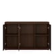image 2 of Imperial 3 Door Glazed Sideboard in Dark Mahogany Melamine