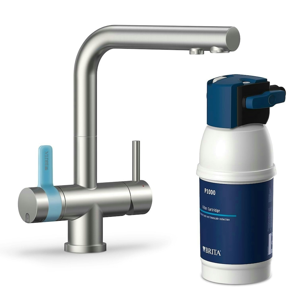 image 1 of BRITA mypure P1 Water Filter Kitchen Tap - Rectangle - Includes 1x BRITA P1000 Cartridge