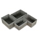 image 2 of Set of 4 Grey Paper Rope Storage Basket with Grey Cotton Lining | Grey | Grey | Not provided